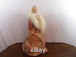 Vintage Porcelain China Head EMMA CLEAR Lady Doll With Snood