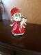 Vintage Porcelain Christmas Girl Withdoll, Rare, Lefton Japan