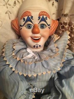 Vintage, Porcelain Clown Doll