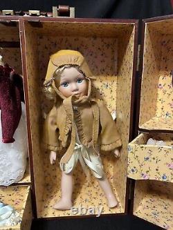 Vintage Porcelain Cracker Barrel Doll With Caring Case