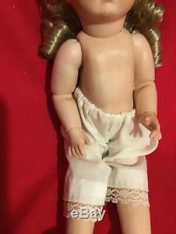 Vintage Porcelain Doll 1973 Bru Jun Reproduction Doll and Intricate Blonde Wig
