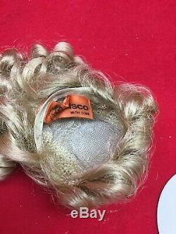 Vintage Porcelain Doll 1973 Bru Jun Reproduction Doll and Intricate Blonde Wig