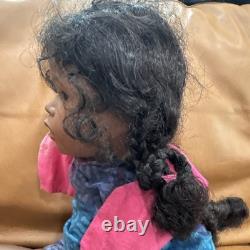 Vintage Porcelain Doll 1992 African American Jahmelia By Frances Lynn