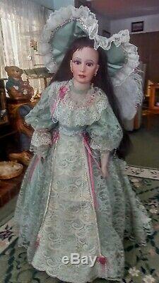 Vintage Porcelain Doll By Judith Turner 1997 36all Original