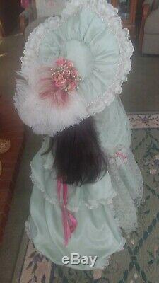 Vintage Porcelain Doll By Judith Turner 1997 36all Original