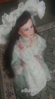 Vintage Porcelain Doll By Judith Turner 1997 36all Original