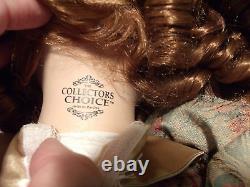 Vintage Porcelain Doll Collectors Choice Dandee-Auburn Curly Hair Teddy Bear 30
