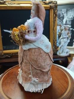 Vintage Porcelain Doll Figurine Melon Seller