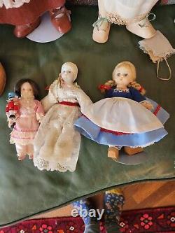 Vintage Porcelain Doll Lot Of 7 Collectibles