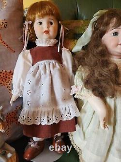 Vintage Porcelain Doll Lot Of 7 Collectibles