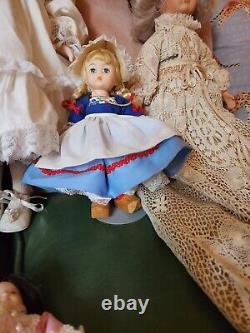 Vintage Porcelain Doll Lot Of 7 Collectibles