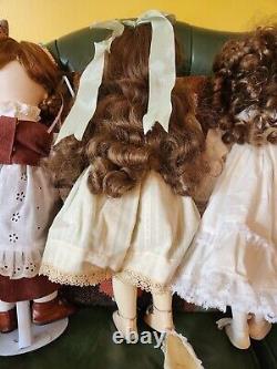 Vintage Porcelain Doll Lot Of 7 Collectibles