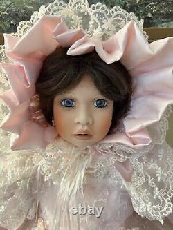 Vintage Porcelain Doll Rae Ann By Janis Berard, LE #40/1000, 32 in