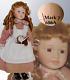 Vintage Porcelain Doll Red Hair Brown Eyes 16 Scarce Doll Marked 686a