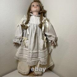 Vintage Porcelain Dolls Collectible 1990 #387/500 With Stand No Box Rare 24