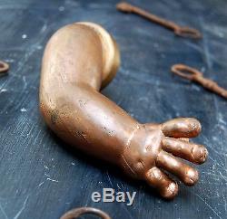 Vintage Porcelain Dolls Copper Arm mould in mint condition Decorative Curio