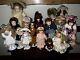 Vintage Porcelain Dolls Lot Of 16 Various Brands Excellent Condition