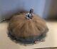 Vintage Porcelain Half Doll Hat Pin Cushion Boudoir Wire Frame French Victorian