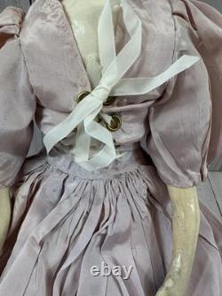 Vintage Porcelain Head Boudoir Doll, 15, Late 1800's