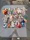 Vintage Porcelain Head Clown Dolls Sand Cloth Lot Of 17