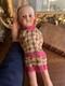 Vintage Porcelain Head Doll Antique Sulfure Eyes