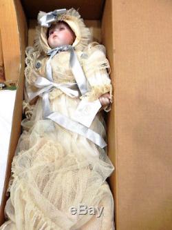 Vintage Porcelain Lee Middleton Wee One First Born Doll Original Box -FB-WO