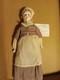 Vintage Porcelain Maid Doll Early Usa Hand Stiched Clothing 12 Inch Moravian