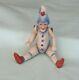 Vintage Pulcinella Bisque French German Mignonette Clown Doll C1930s Small Size