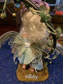 Vintage RARE Duck House Heirloom Porcelain Doll Fairy Lamp MINT withCOA and box