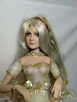 Vintage RARE Duck House Heirloom Porcelain Doll Mermaid Lamp MINT withCOA and box
