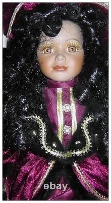 Vintage Rare Collectible Beautiful Victorian Porcelain African American Doll