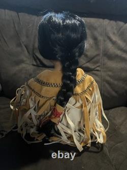 Vintage Rare Indian Porcelain Doll 13in Tall