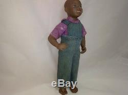 Vintage Rare Nicodemus Clay/Porcelain African Americana Boy Doll Head & Kane Inc