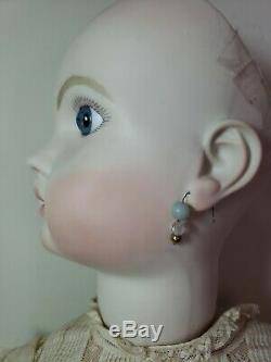 Vintage Reproduction Steiner Antique French Porcelain Doll 32 Mohair Wig Artist