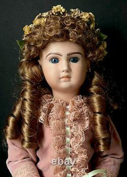 Vintage Reproduction of Antique French Tete Jumeau 24 Doll Porcelain Head