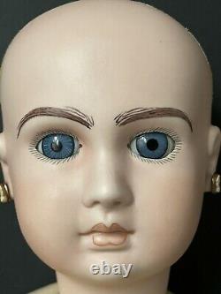 Vintage Reproduction of Antique French Tete Jumeau 24 Doll Porcelain Head