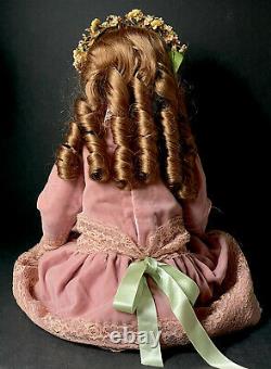 Vintage Reproduction of Antique French Tete Jumeau 24 Doll Porcelain Head
