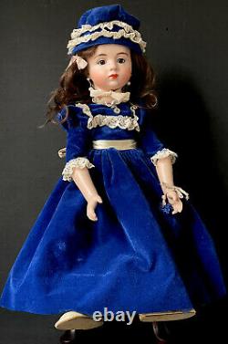 Vintage Reproduction of French Antique Albert Marque Porcelain 18 Doll