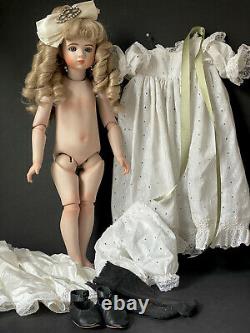 Vintage Reproduction of French Antique Albert Marque Porcelain 19 Doll