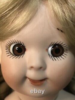 Vintage Reproduction of Googly Eyes 13 Porcelain Doll