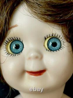Vintage Reproduction of JDK 221 Ges Gesch Googly Eyes 13 Porcelain Doll