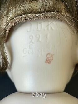 Vintage Reproduction of JDK 221 Ges Gesch Googly Eyes 13 Porcelain Doll