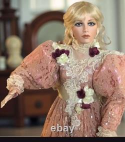 Vintage Rustie Charlotte Porcelain Doll 36 Tall Limited Edition 0450/2000 With