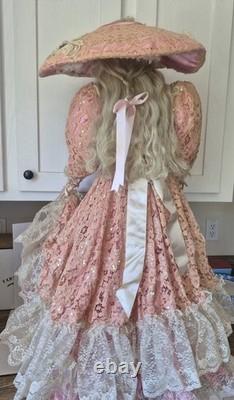 Vintage Rustie Charlotte Porcelain Doll 36 Tall Limited Edition 0450/2000 With