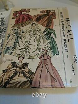 Vintage Ruth Gibbs Godey's Lady 13 Blonde Hair China Doll + McCall Pattern 1292