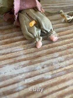 Vintage SYLVIA LYONS dressed mouse porcelain doll RARE