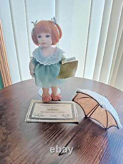 Vintage Seymour Mann Porcelain Doll-Brandi with Umbrella Limited Edition