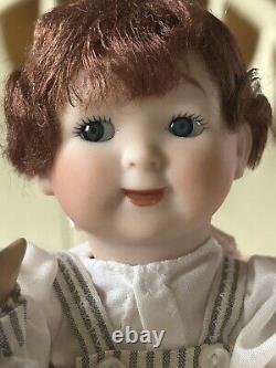 Vintage Signed Elaine Pilsitz Porcelain 8 1/2 Dolls Movable Limbs RARE! 1981