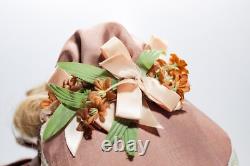 Vintage Signed Porcelain Hand Painted Victorian Style Laced Clothing 15 Doll