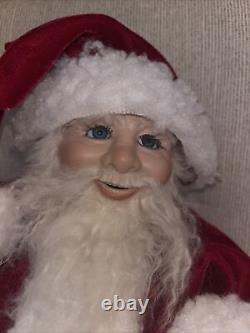 Vintage Signed Santa Doll Artist Made Porcelain Head Santa Christmas 17